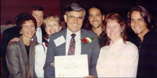 From left: Colette and Paul Kopeck, Andrea and Doug Zahn, Derek Zahn, Karen Kinard, and Devin Zahn
