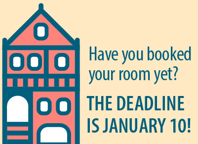 Have you booked your room for CSP? The deadline is January 11!