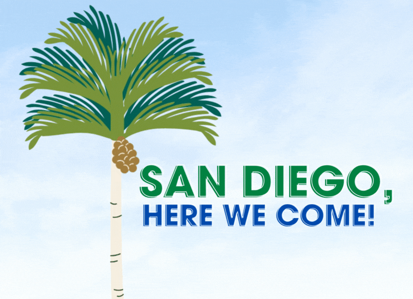 San Diego, here we come!