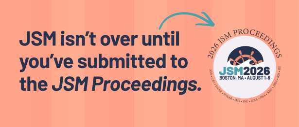 JSM isn't over until you've submitted to the JSM Proceedings.