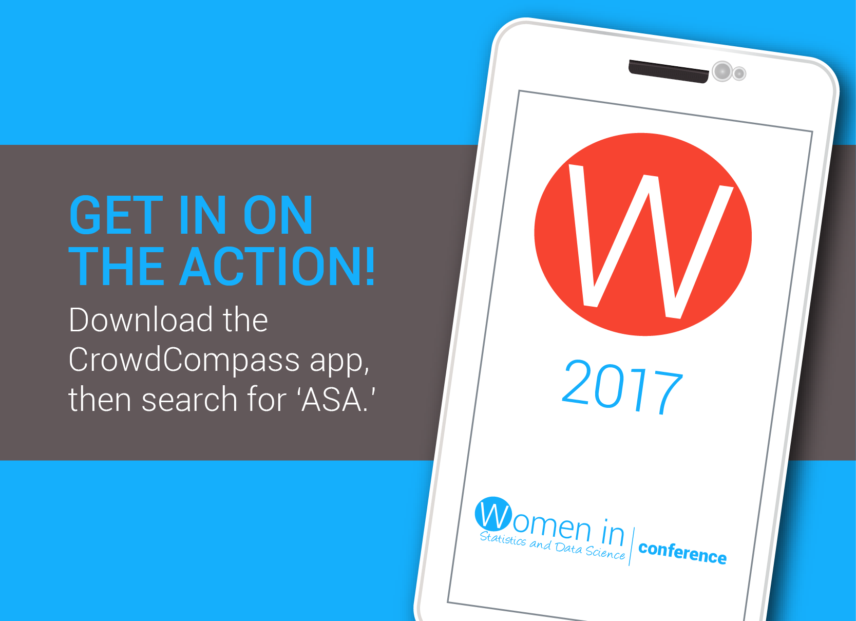 Get in on the action! Download the CrowdCompass app, then search for ASA. 