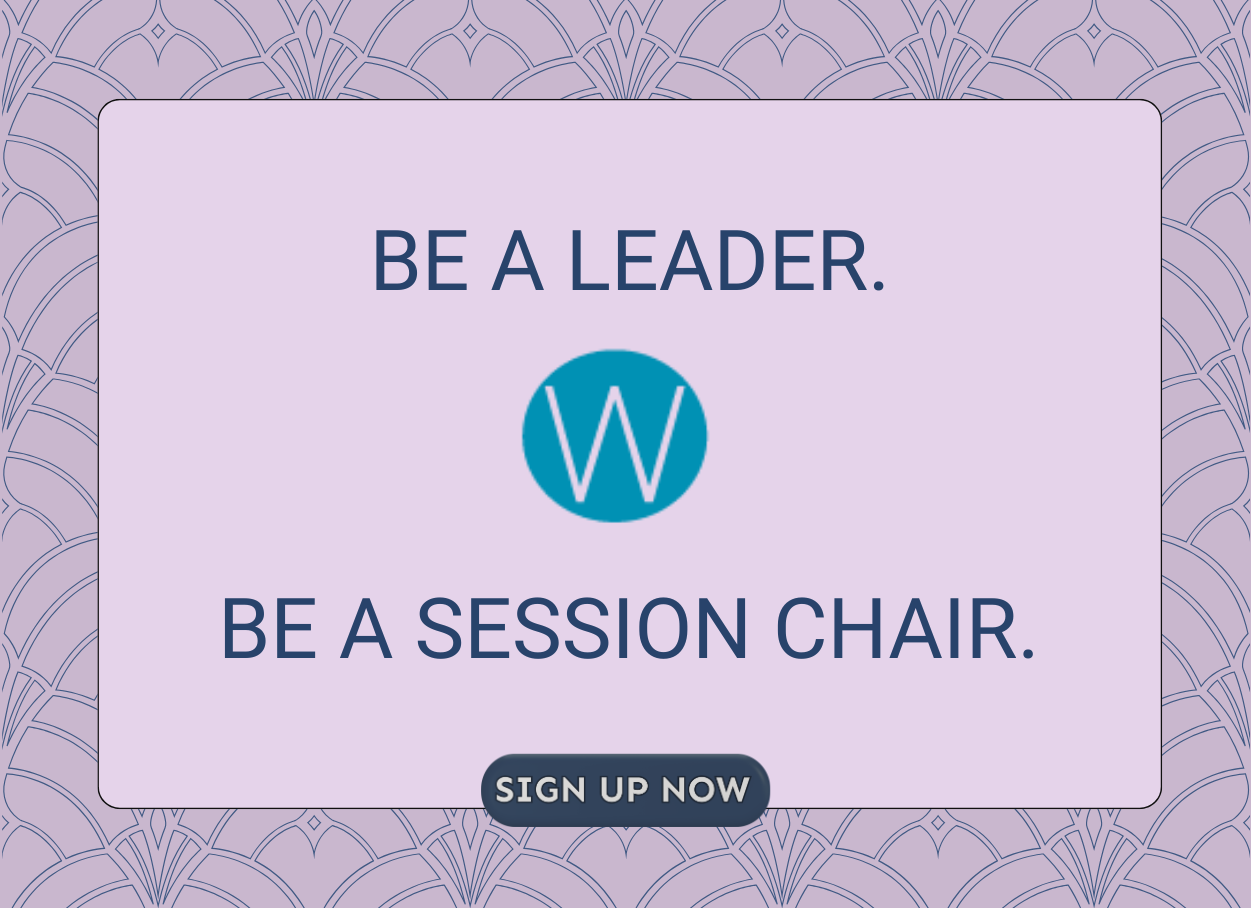 Be a leader. Be a session chair.